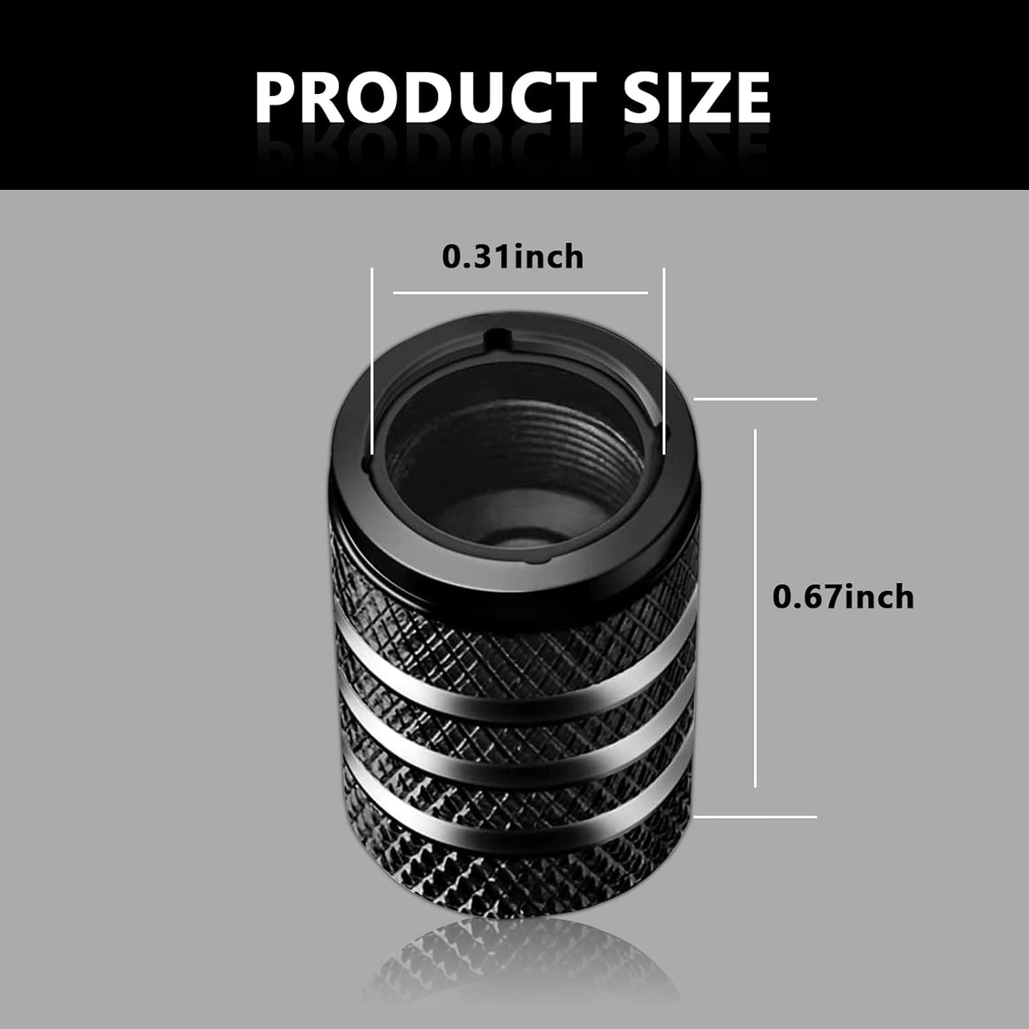 5 Pack Tire Covers, Black Aluminum Dog Paw Valve Caps, Universal for Cars, Trucks, SUVs, Motorcycles
